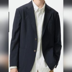 UNIQLO Men's Airsense Navy Blue Blazer
